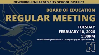 BOE Regular Meeting - February 9 2026