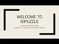 Python Pygame session - ioPUZZLE LIVE CODING SESSION