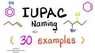 IUPAC naming for Organic Compounds 30 Examples - Organic Chemistry