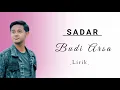 Lirik SADAR - BUDIARSA