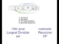 Largest Divisible Subset Problem 368 Leetcode June challenge