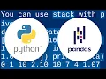 How to swap index and values on pandas dataframe