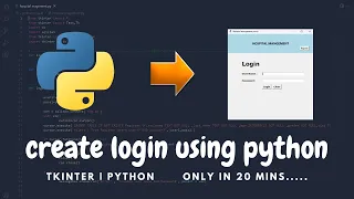 How to Create Login From GUI using Python Tkinter in just 20 mins Python Tutorial 2023