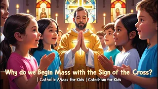 Why Do We Begin Mass With The Sign Of The Cross Catholic Mass For Kids Catechism For Kids 