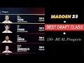 Madden 23 Best NFL Draft Class PS5