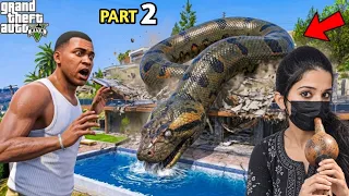 Franklin Shinchan KILLED BIGGEST SNAKE Ever! - GTA 5 (GTA V Mods)