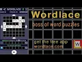 WORDLACE - Build your own crossword puzzle