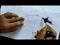 ELLIPSE BY 4 CENTRE METHOD ENGINEERING DRAWING