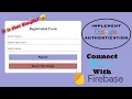 React Registration with Google Facebook using Firebase Integrate Sign-In