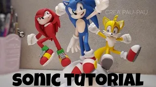How to make fondant Sonic figure cake