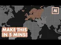 How I made this Dotted World Map in Adobe Illustrator Beginner Friendly