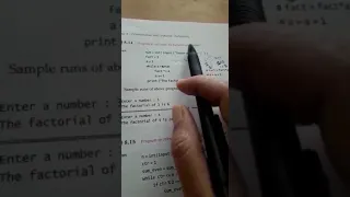 Program of finding factorial using while loop chap 8 class 11