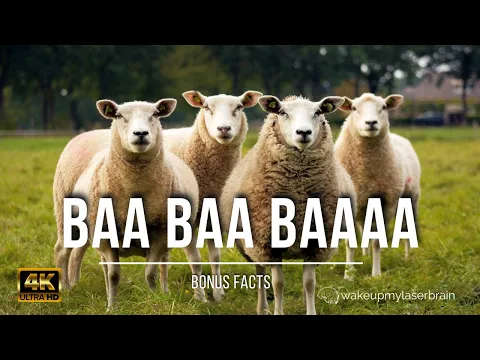 Download MP3 🐑 Sheep and Lambs Baaing Sounds | 🕙 10 Hours | 4K UHD | For Sleep, Relax | Dog TV | Bonus Facts