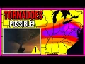 BREAKING - Tornadoes Up to 80mph Winds And 2-Inch Hail All Possible Today Live Update