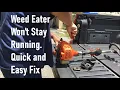Why your Weed Eater Won t Stay Running A Quick and Easy Fix