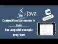 For Loop in Java For loop pattern and nested for loop examples