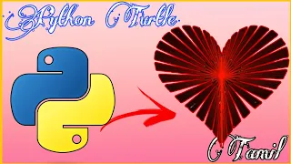 Amazing Red Heart using python Turtle How can draw heart in python Turtle Animation