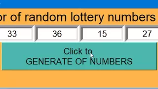 Python parser Tkinter Generator of random lottery numbers