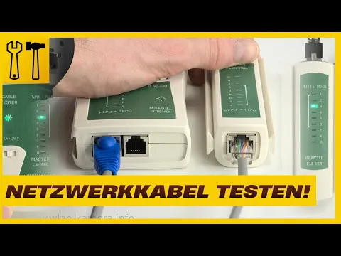 Download MP3 Netzwerkkabel mit einem Netzwerkkabeltester testen und prüfen - Kurzanleitung