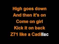 LUKE BRYAN - KICK THE DUST UP KARAOKE VERSION LYRICS