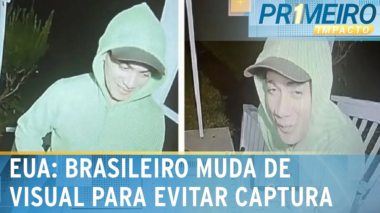 EUA: brasileiro que fugiu da prisão muda aparência  | Primeiro Impacto (11/09/23)