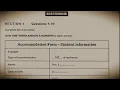 Accommodation Form student information ielts listening 1080p