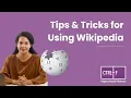 Tips and Tricks for Using Wikipedia supplemental