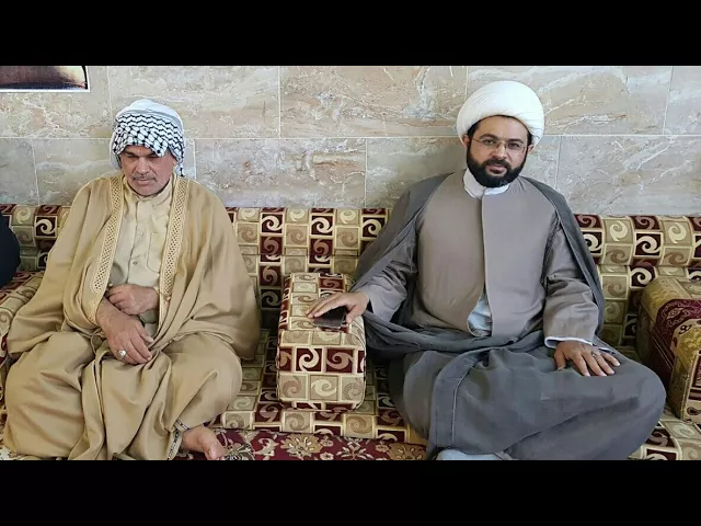 سماحة الشيخ مهدي الطرفي مع والده