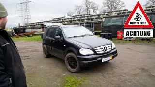 Neuer Auspuff beim Mercedes ML V8 | Dumm Tüch