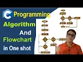 Algorithm Flowchart with examples C programming Hindi Tutorial one shot Tutorial - 119