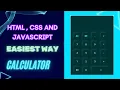 Html CSS and JavaScript calculator