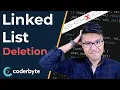 How to delete in a linked list