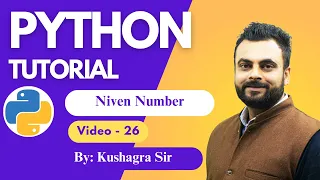 Niven Number Kushagra Sharma Python Full course