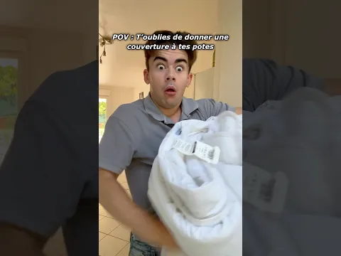 LES POTES QUI DORMENT CHEZ TOI🛌🤣#humour #shorts