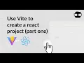 How to start project in react using vite