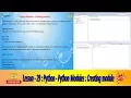 Lesson - 29 Python3