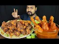 Download Lagu SPICY CHICKEN LEG PIECE CURRY, FRIED RICE, CHICKEN JHAL FRY MUKBANG ASMR EATING SHOW | BIG BITES |