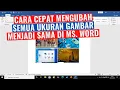 Cara Mengubah Ukuran Semua Gambar Menjadi Sama di Microsoft Word