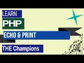 PHP Echo Print Statement Tutorial in Hindi Urdu