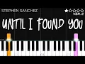 Download Lagu Stephen Sanchez - Until I Found You | EASY Piano Tutorial