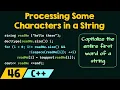 Processing Some Characters in a String