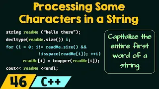 Processing Some Characters in a String