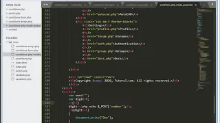 PHP-Lesson 10 PHP Conditions php inside Javascript