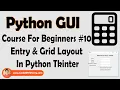 Entry Widget Grid Layout In Tkinter Python Tkinter GUI Tutorial In Hindi