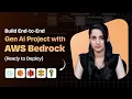 Gen AI with AWS Bedrock Project Build a Complete Generative AI Portfolio App Intellipaat