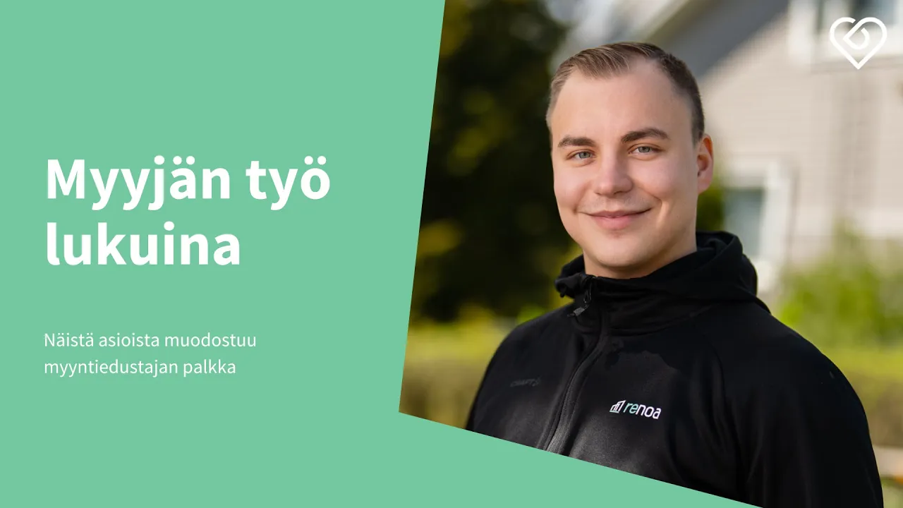 Duunitori — Renoa — Myyjän työn luvut (YouTube video ad)