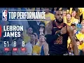 LeBron James Epic 51 Point Performance Game 1 Of The 17- 18 Finals