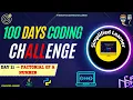 Day Program to find Factorial of a Number in