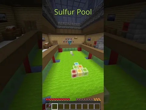 Minecraft Sulfur Pool!#Minecraft #minecrafter #minecraftminigames#minecraftsulfurcube