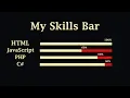 How to Make Animated Skills Bar using HTML CSS